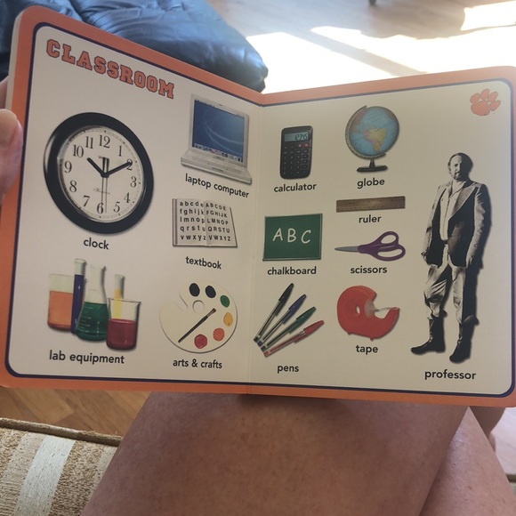 CLEMSON UNIVERSITY 101 MY FIRST TEXT BOARD BOOK - Picture 5 of 10